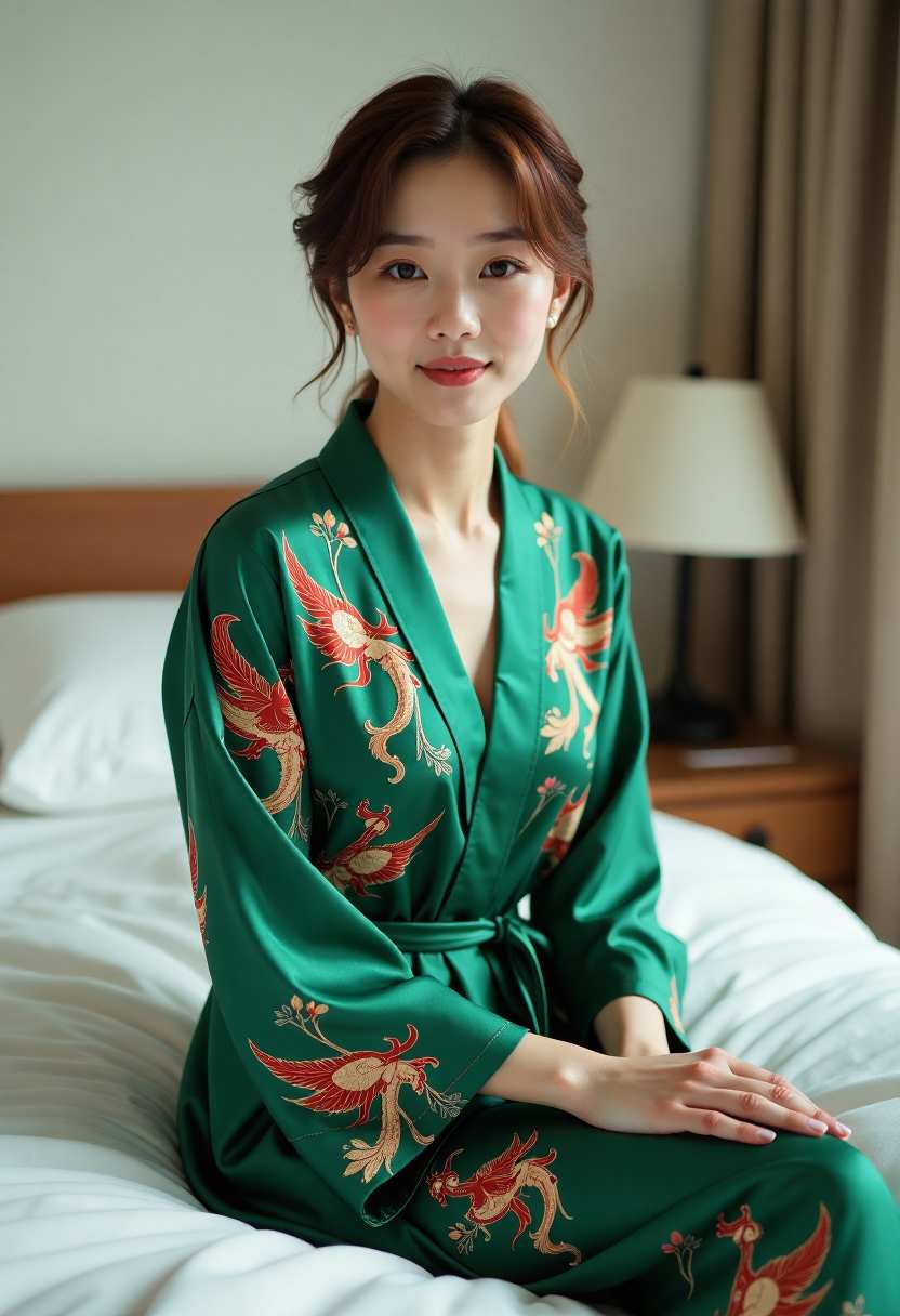 山间小镇的晨雾与远处房屋